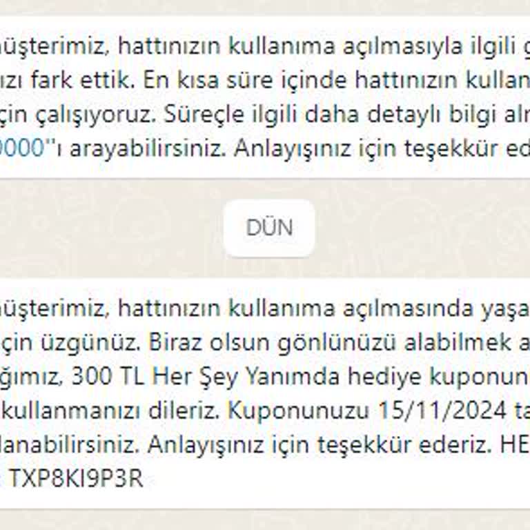 Vodafone'da Yeni Hat Aktivasyonunda 1 Aylık Çile
