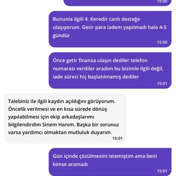 Getir Para İadesinde Yaşanan Sorun Ve İletişim Eksikliği