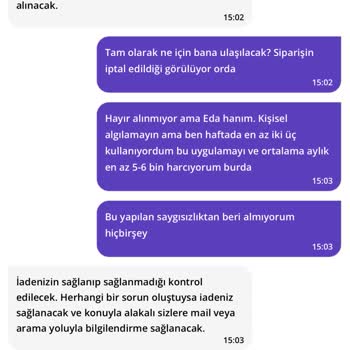 Getir Para İadesinde Yaşanan Sorun Ve İletişim Eksikliği