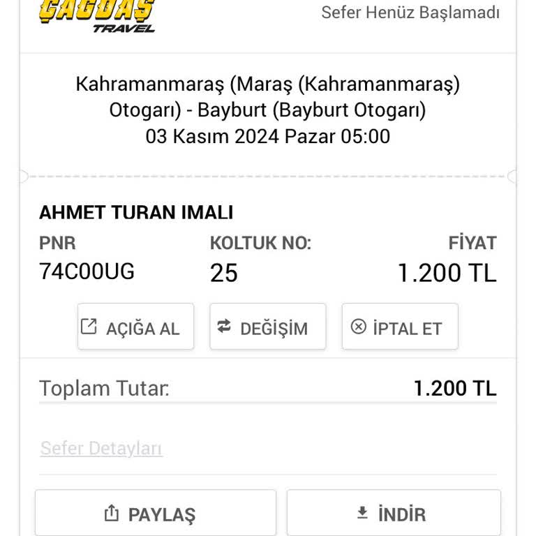 Çifte Bilet Ücreti Mağduriyeti