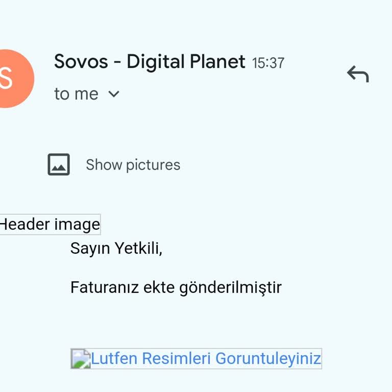 Bilinmeyen Firmadan Gelen Yanıltıcı Fatura Maili