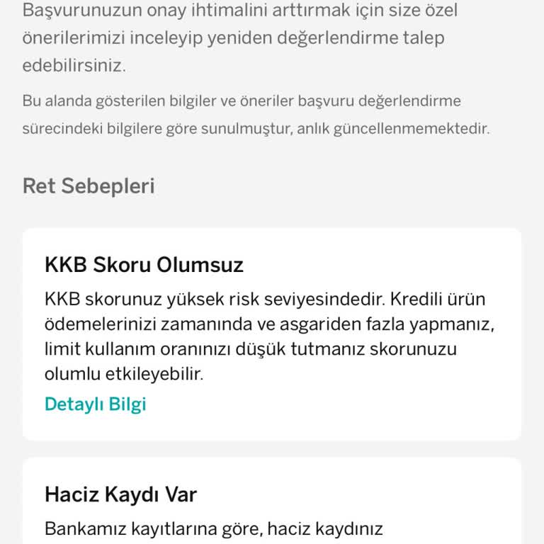 Risk Skoru Yanılgısı: FB Kartı Alamıyorum