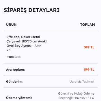 Sipariş Verdim, Ayna Hala Gelmedi