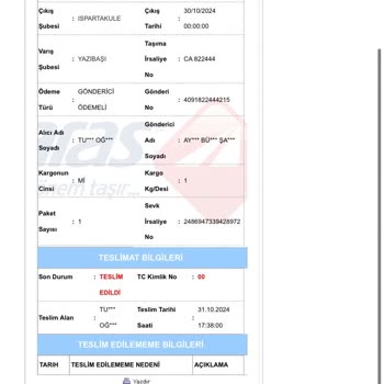 Aras Kargo'da Teslim Edilmeyen Kargo Krizi