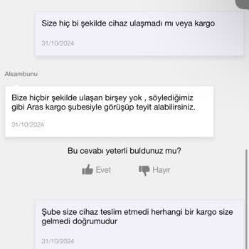 Kayıp Kargo: İphone 12 Teslim Edilmedi