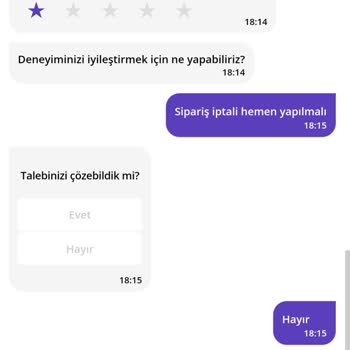 Getir Yemek'te İptal Edilemeyen Sipariş Sorunu