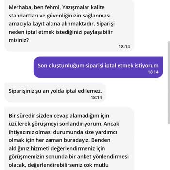 Getir Yemek'te İptal Edilemeyen Sipariş Sorunu