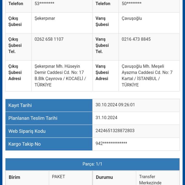 Sürat Kargo Maltepe Aktarma Merkezinde Kayıp Kargo Sorunu