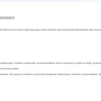 Dondurulan Hesap Ve Çekilemeyen Para Sorunu