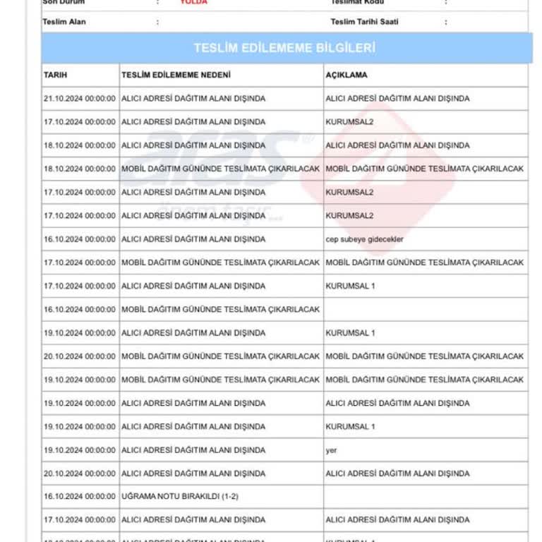 Yanlış Kargo Şirketiyle Sipariş Teslim Edilemiyor