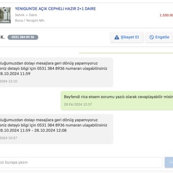Sahibinden.com Üzerindeki Yanıltıcı İlanlar Ve İlgisiz Destek