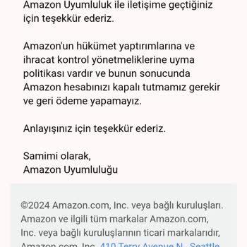 Amazon.com.tr'de Kimlik Talebi Ve Hesap Blokajı Sorunu