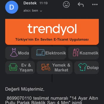 Trendyol'dan Aldığım Bileklik Kayboldu