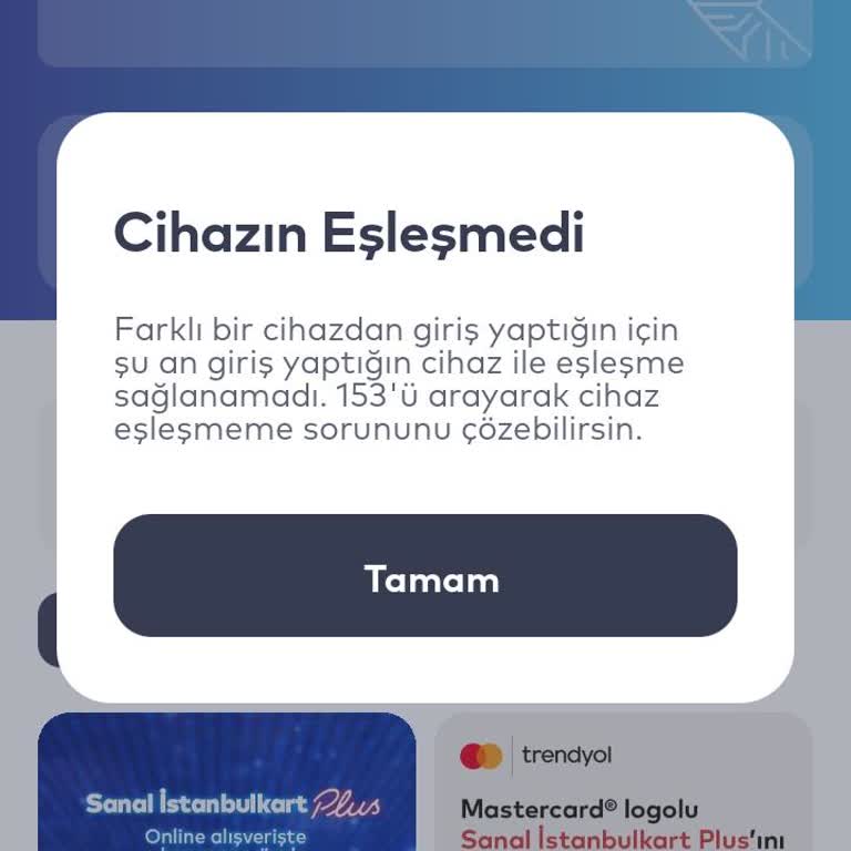 İstanbul Kart Cihaz Eşleşmesi Sorunu