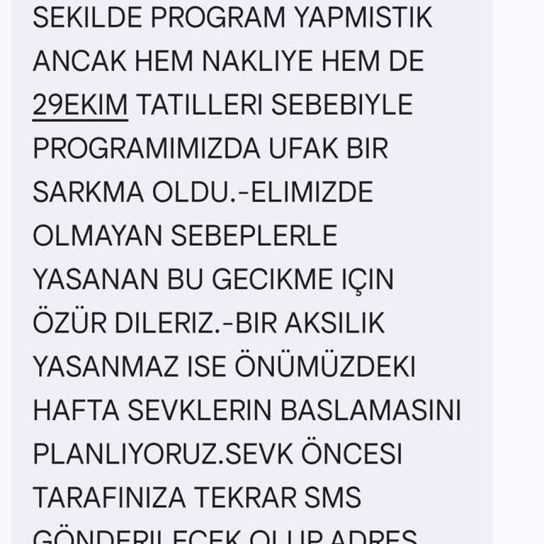 Ön Sipariş Verilen Ürün Teslim Edilmedi