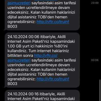 Gece Yarısı İnternet Tükenmesi Ve Yanıtsız Müşteri Hizmetleri