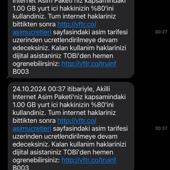 Gece Yarısı İnternet Tükenmesi Ve Yanıtsız Müşteri Hizmetleri