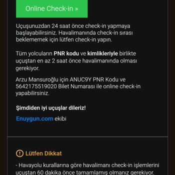 Bilet İptalinde Yaşanan Sorun Ve İletişim Eksikliği