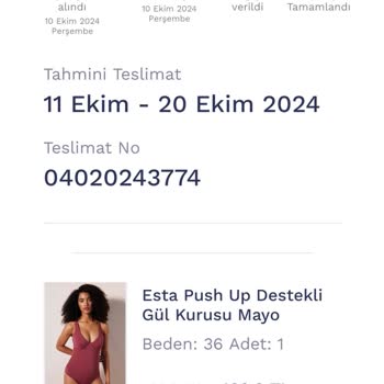 Eksik Gönderilen Penti Mayo Siparişi Sorunu