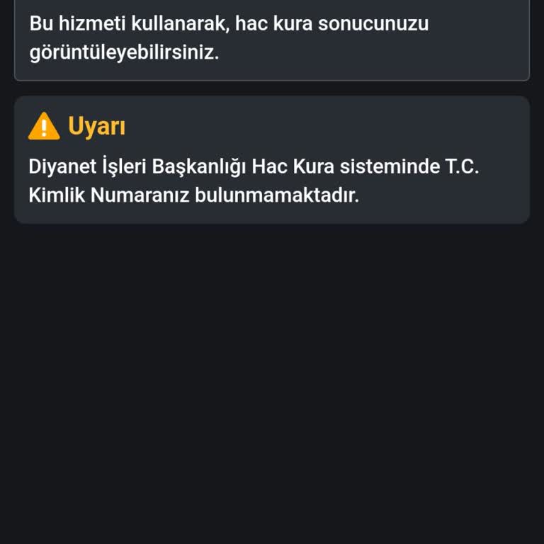 Diyanet İşleri Başkanlığı Hac Çekilişinde Yenileme Yapıldığı Halde Kuraya Tabi Olmamışız!