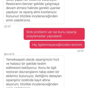 Yemek Sepeti'nde Sipariş İptali Ve Bilgilendirme Eksikliği