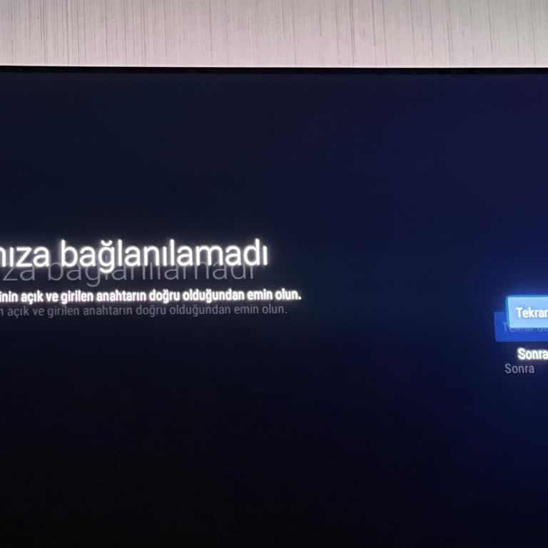 Philips TV Wi-Fi Bağlantı Sorunu