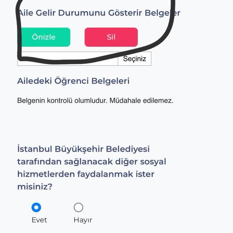 İBB Burs Başvurusunda Gelir Belgesi Sorunu