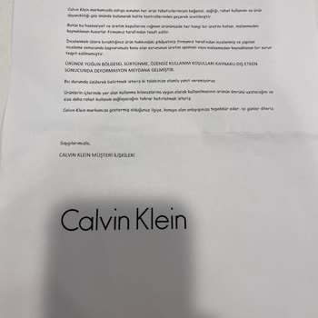 Calvin Klein Çanta Garanti Sorunu