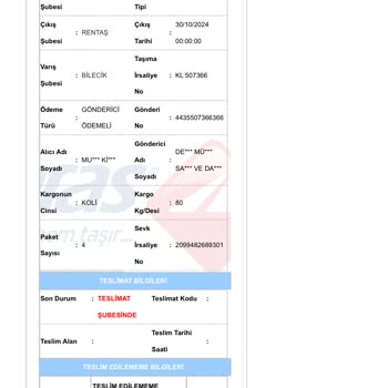 Bilecik Aras Kargo'nun Hizmet Alanı Sorunu