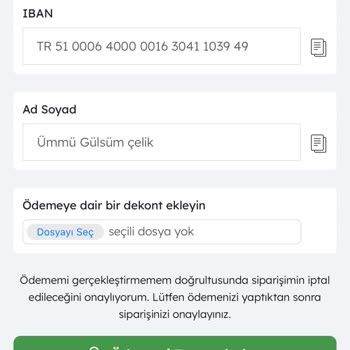 Siparişimin Durumu Hakkında Bilgi Alamıyorum