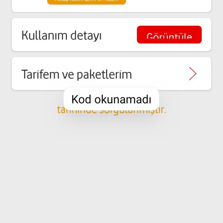 Vodafone Mobil Ödeme Ve Paycell'e Yansıyan Fatura