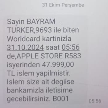 İzinsiz Kredi Kartı İşlemi Mağduriyeti