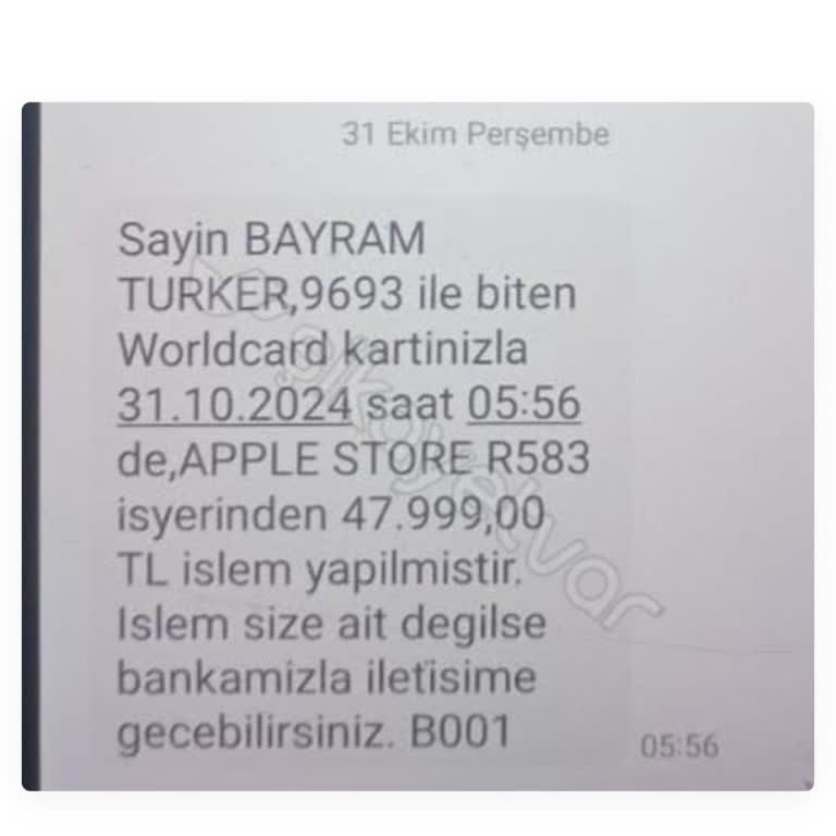 İzinsiz Kredi Kartı Kullanımı Mağduriyeti