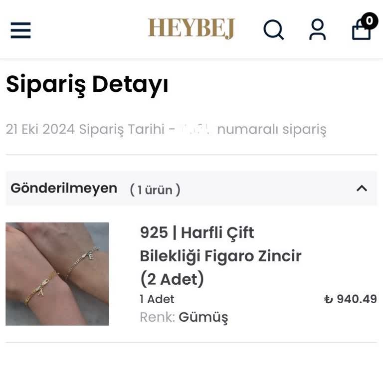Heybej'den Aldığım Ürünler Gönderilmiyor, Mağdur Edildim