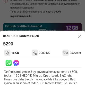 Vodafone Tarifelerinde Adaletsiz Fiyatlandırma