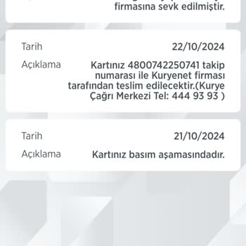 Kredi Kartı Teslimatında Kuryenet Sorunu