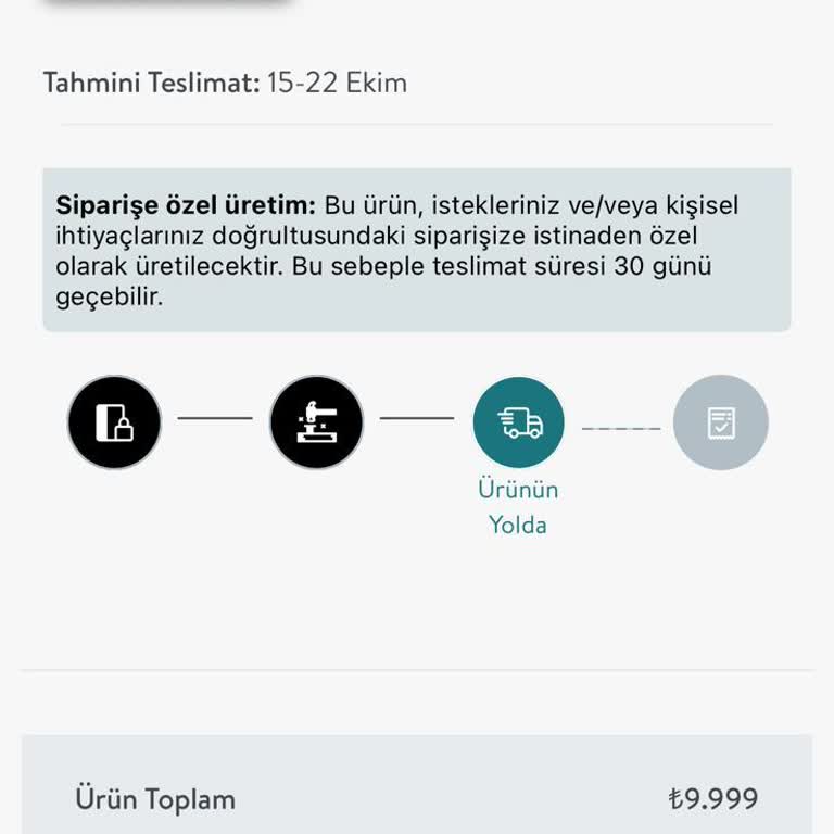 Vivense'den Siparişimiz Nerede?