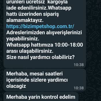 Online Pet Shop Siparişimde Yaşanan Sorunlar