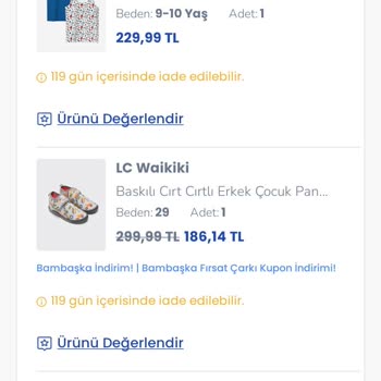 Eksik Gönderilen Çocuk Pandufu Ve Yetersiz Müşteri Hizmetleri