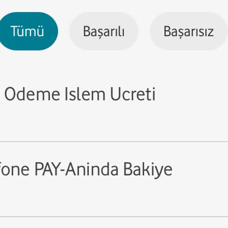 Vodafone Pay'de İşlem Hatası Ve Müşteri Hizmetleri Sorunu