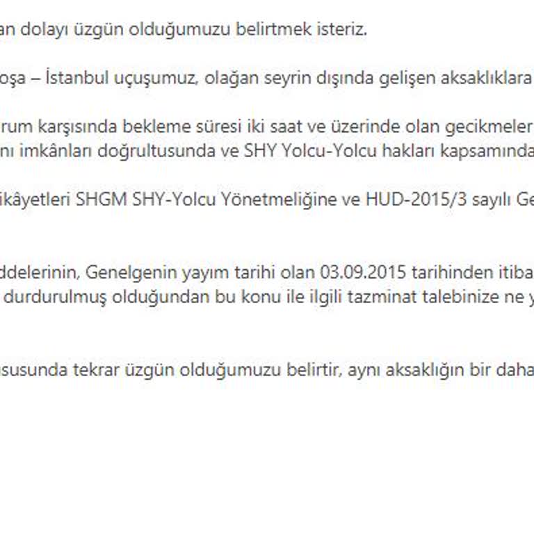 Pegasus Uçuşunda 5 Saatlik Gecikme Ve İletişim Sorunları!