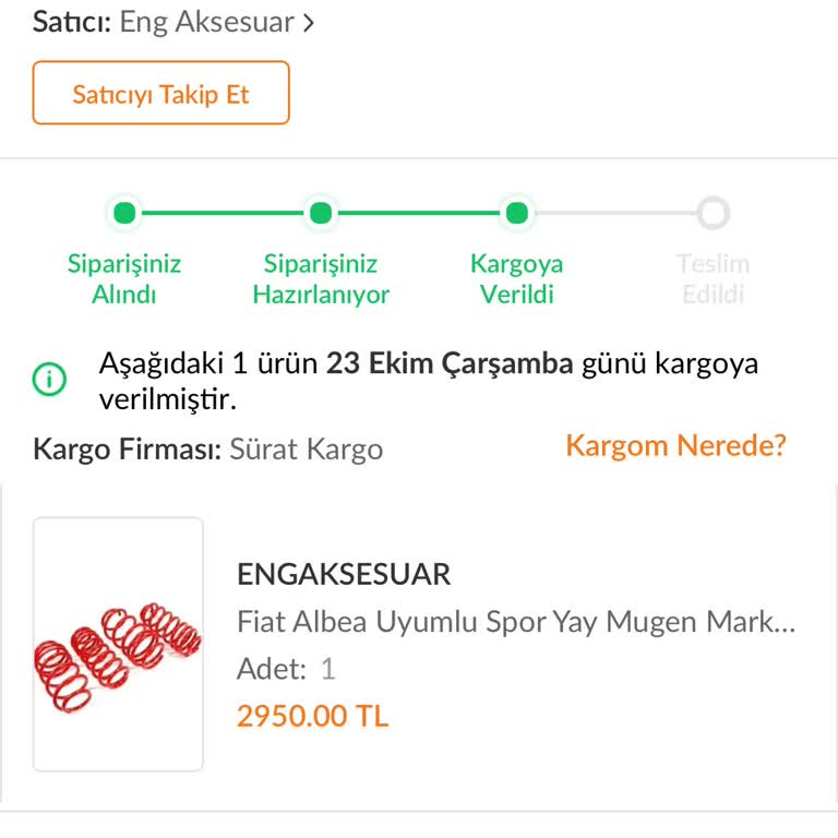 Sürat Kargo İle Yaşanan Teslimat Sorunu Ve İletişimsizlik