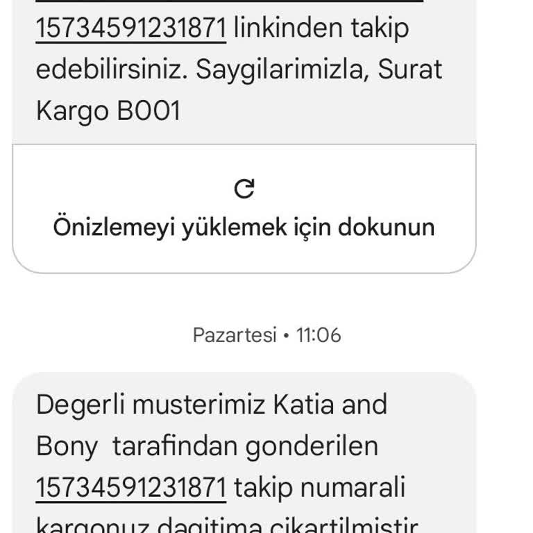 Kars Merkez Sürat Kargo'dan Beklenen Teslimat