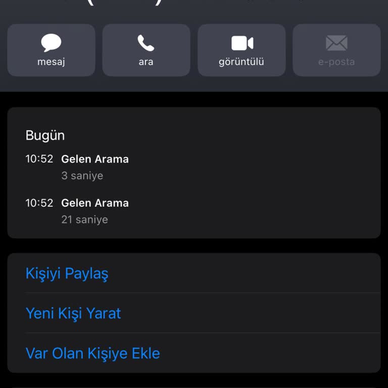 Yanıt Alınamayan Şüpheli Arama