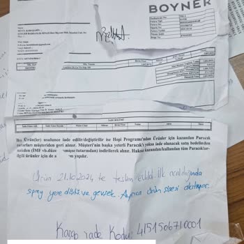 Boyner'den Gelen Kusurlu Parfüm Ve İade Sorunu