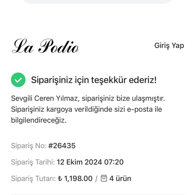 Kargoya Verilmeyen Ürün Ve İletişimsizlik Sorunu
