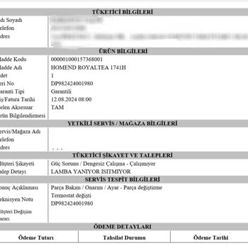 Homend Çaycıda Pas Ve Yanlış Onarım Sorunu