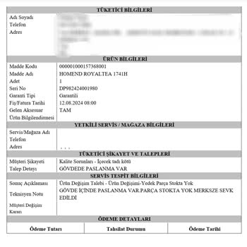 Homend Çaycıda Pas Ve Yanlış Onarım Sorunu