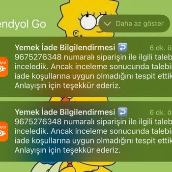 Trendyol GO Siparişlerinde İçecek Ve İade Sorunu