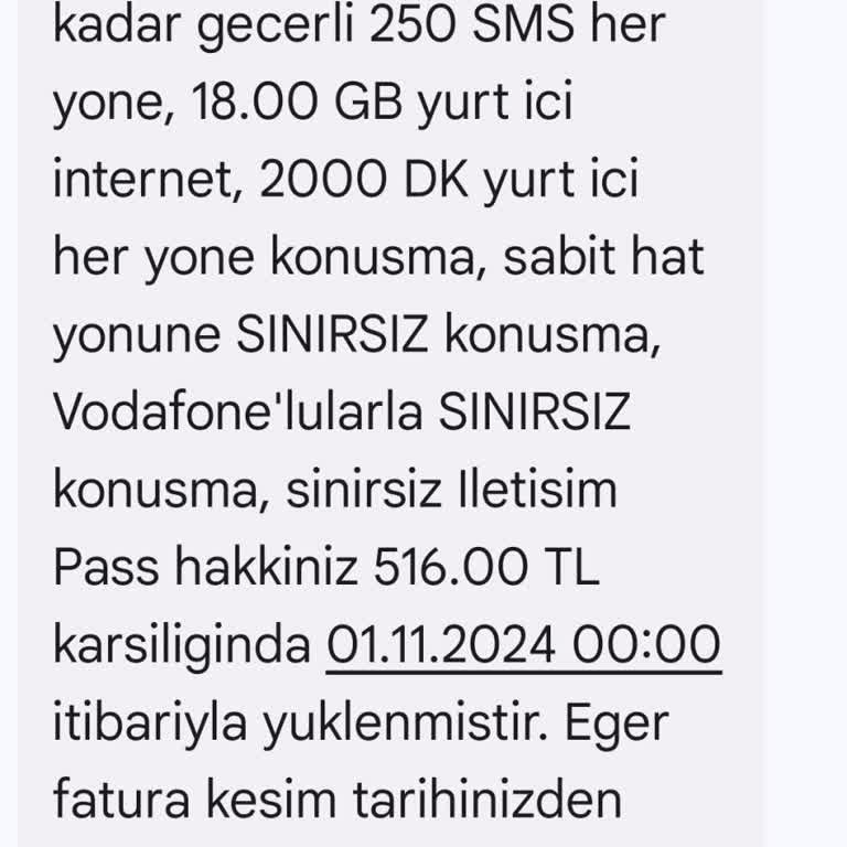 Vodafone Faturalıdan Faturasıza Geçişte Hatalı Faturalandırma Sorunu